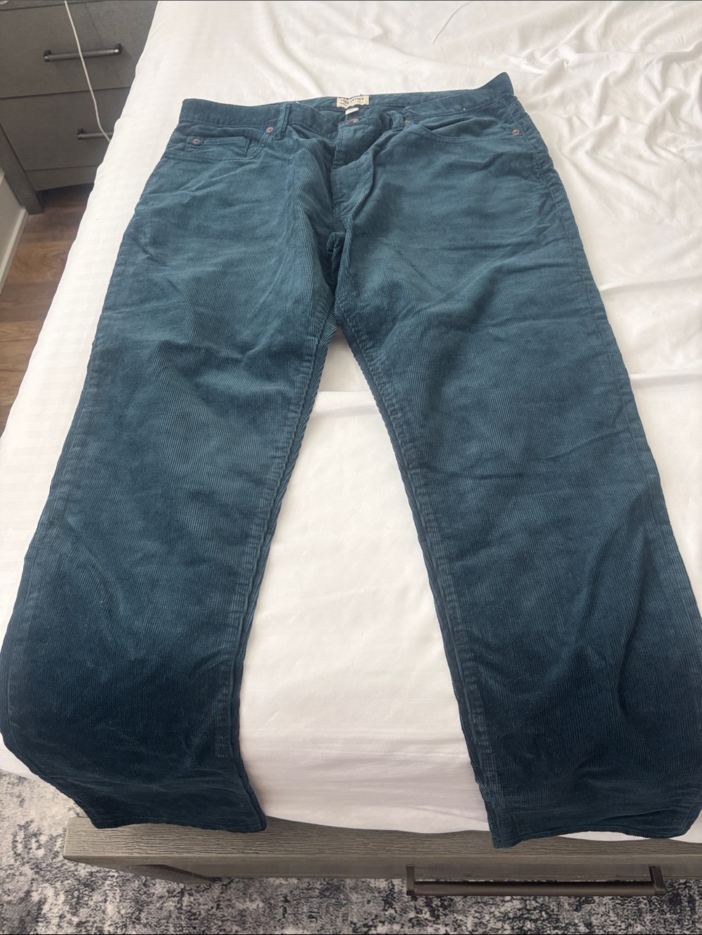 Todd Snyder Teal Corduroy Trousers